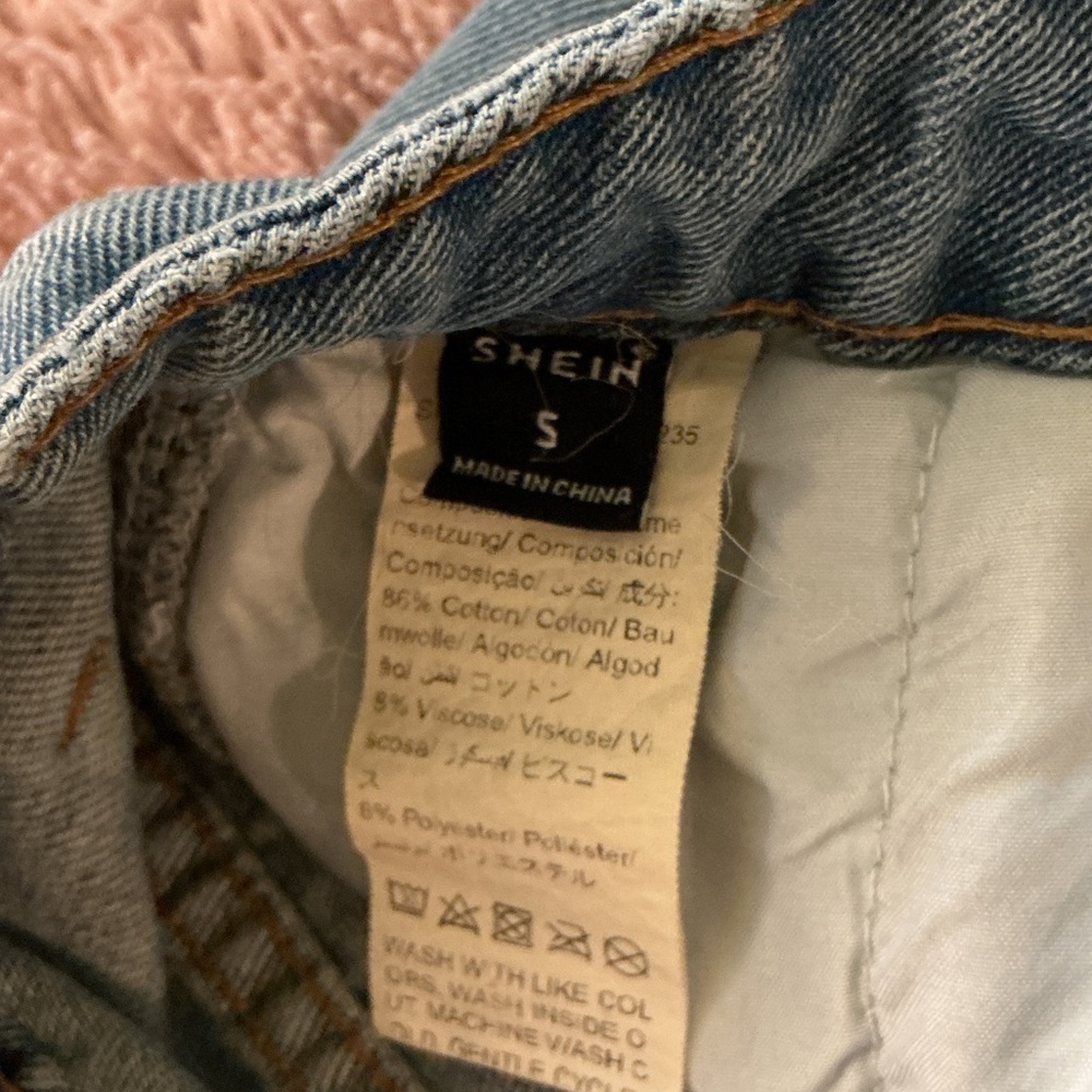 SHEIN light blue Wide-Leg Denim Pants Sz. S - Picture 4 of 5
